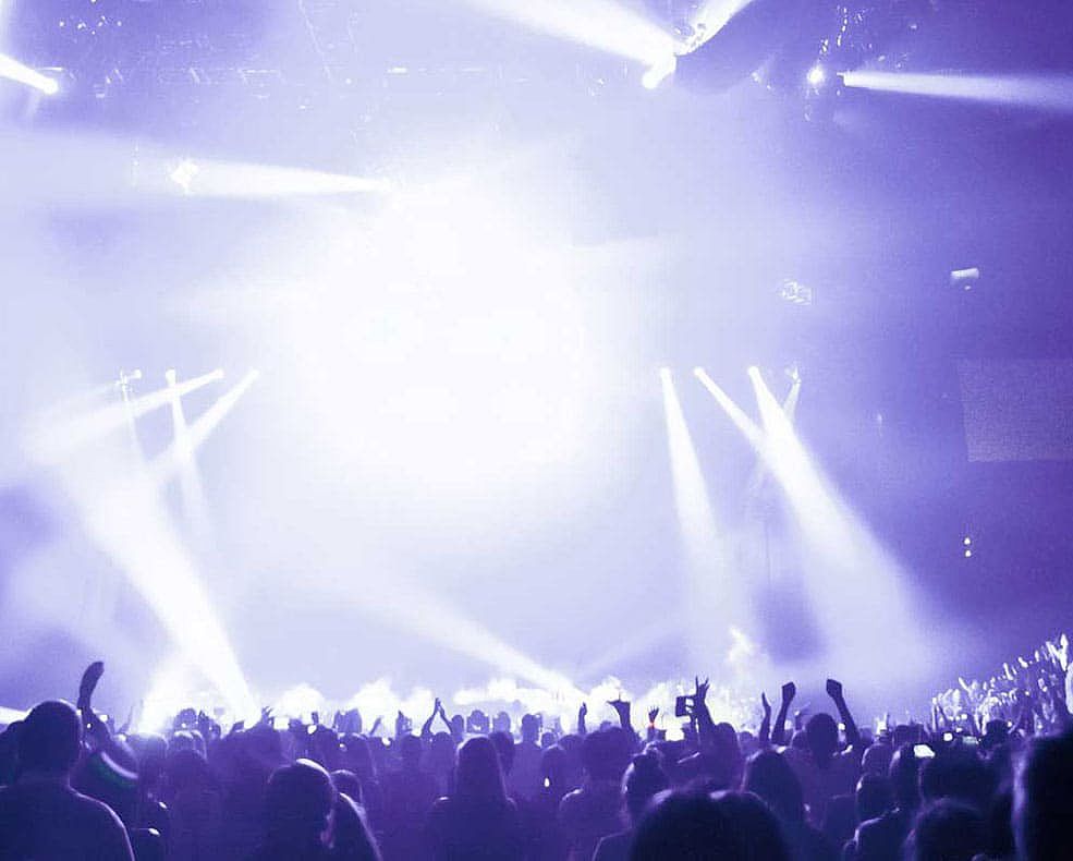A concert with many people